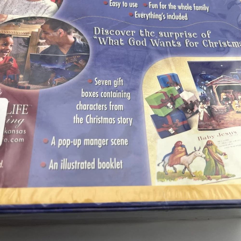 Rare What God Wants for Christmas Interactive Nativity Family Life 2005 Unopened